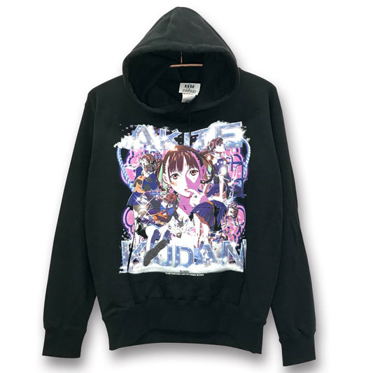 A KITE x KUDAN Sawa Rap Pullover Hoodie in Black - official product photo 1
