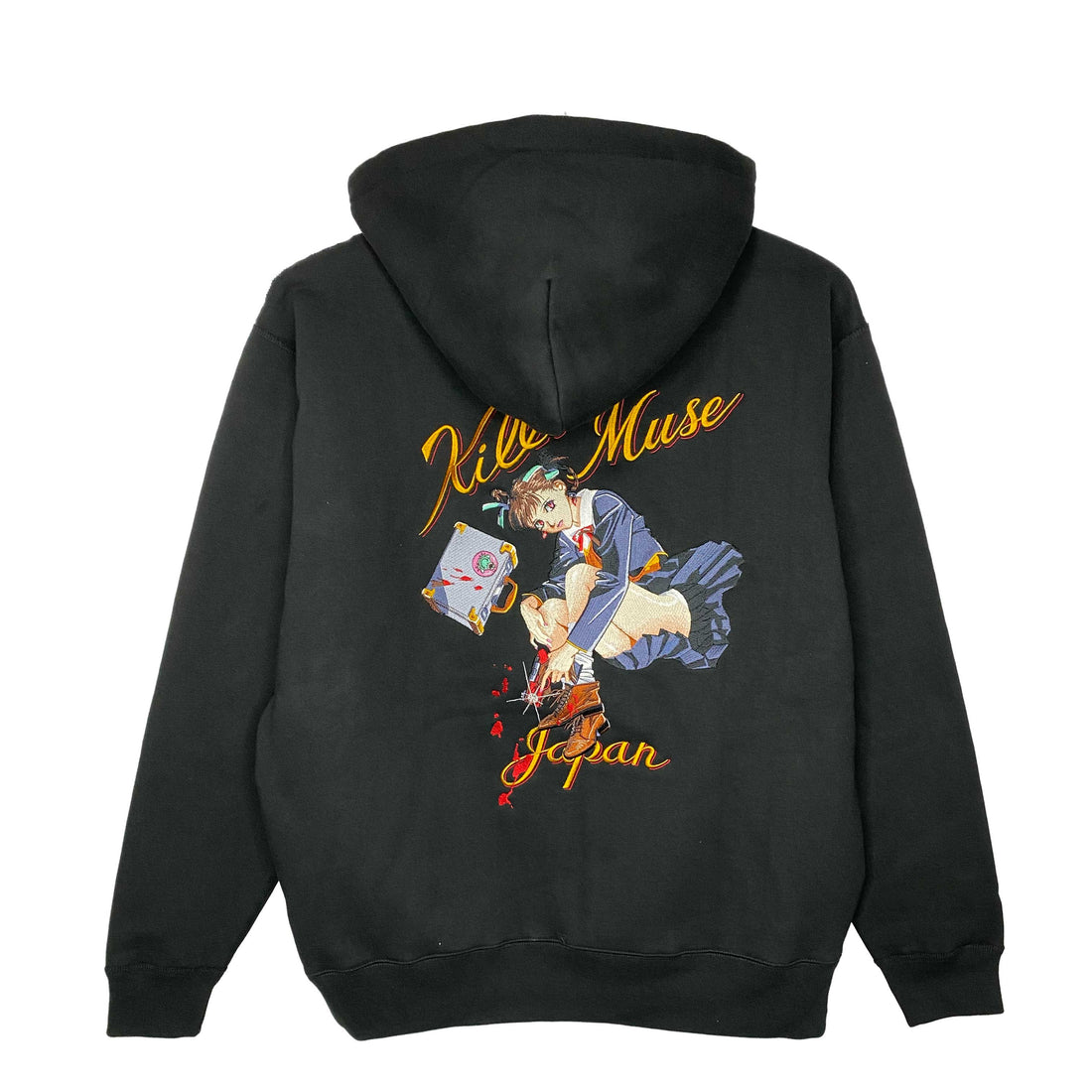A KITE x messa KILLER MUSE 01 Sawa Embroidered Zip Hoodie in Black - official product photo 1