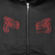A KITE x messa KILLER MUSE 01 Sawa Embroidered Zip Hoodie in Black - official product photo 6
