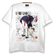 A KITE x messa Sawa Revenge Trigger T-Shirt in White - official product photo 1