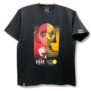 A KITE x MEZZO FORTE x messa Sawa & Mikura Half-Face T-Shirt in Black - official product photo 1