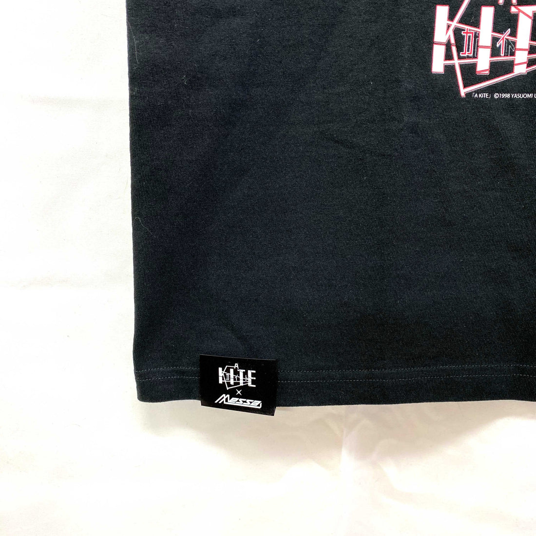 A KITE x MEZZO FORTE x messa Sawa & Mikura Half-Face T-Shirt in Black - official product photo 6
