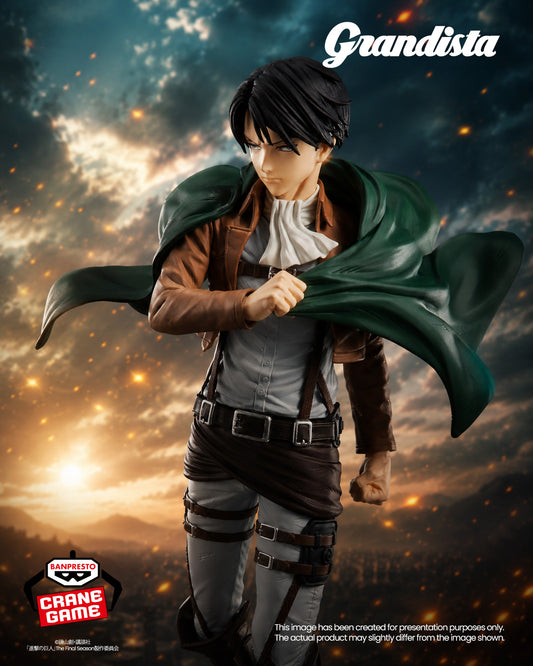 Banpresto Crane Game Attack on Titan Levi Ackerman Grandista Figure main product photo