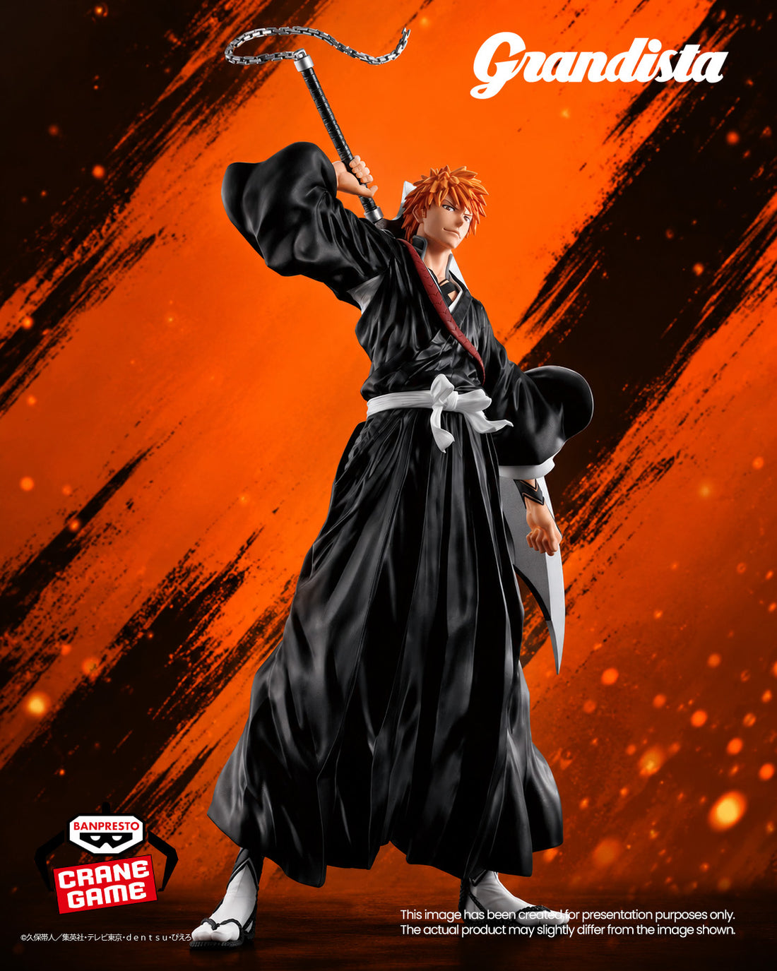 Banpresto Crane Game Bleach Ichigo Kurosaki Grandista Figure main product photo