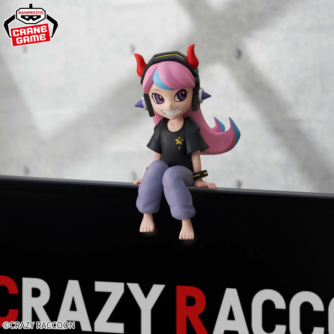 Banpresto Crane Game Crazy Raccoon Selly Gold Base Version Monitor Top Figure main product photo