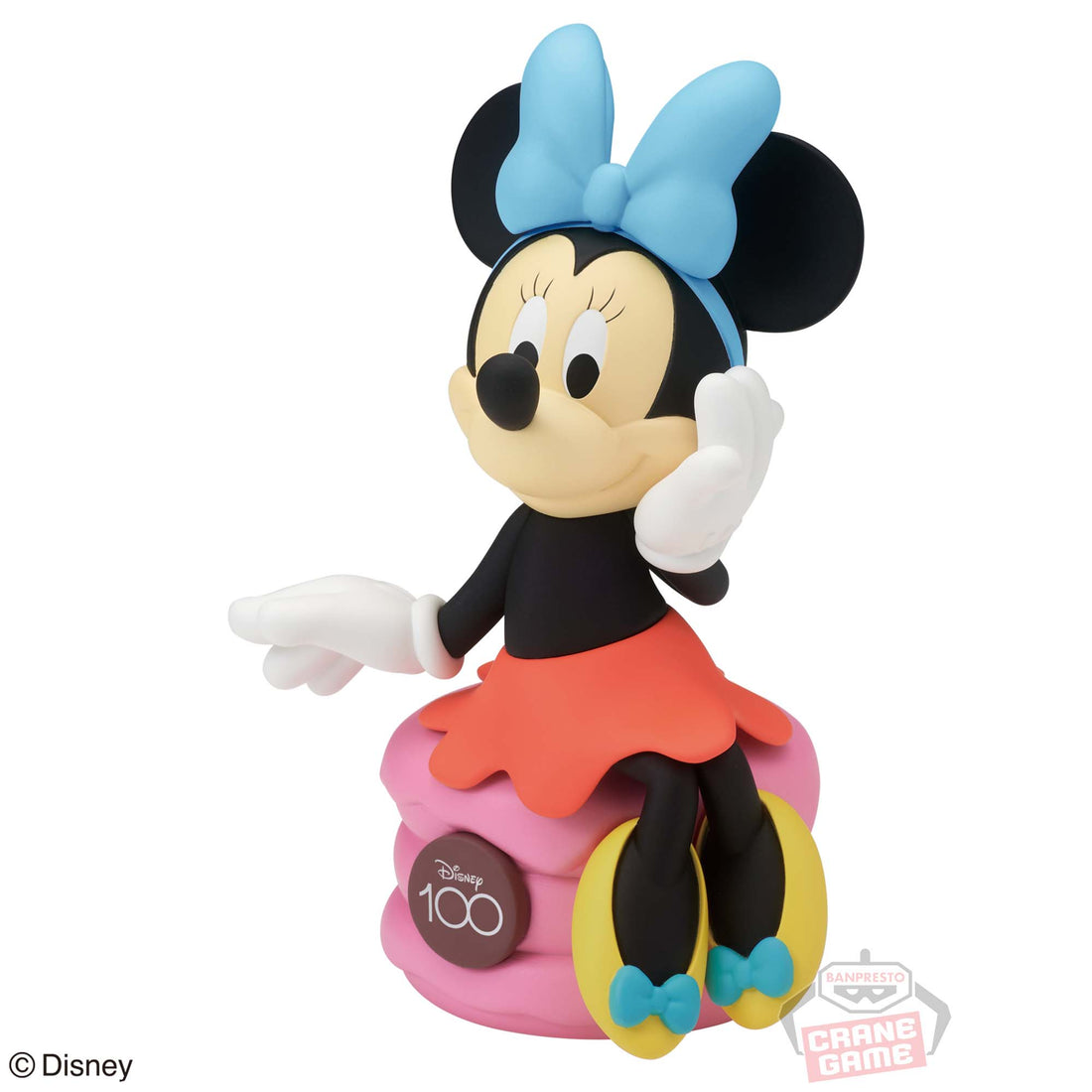 Banpresto Crane Game Disney Minnie Mouse Disney 100th Anniversary Soft Vinyl Figure main product photo