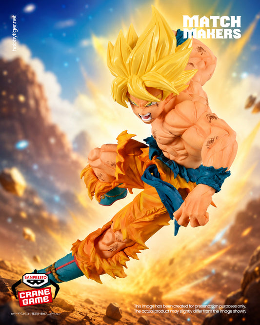 Banpresto Crane Game Dragon Ball Super Saiyan Son Goku Match Makers Figure main product photo