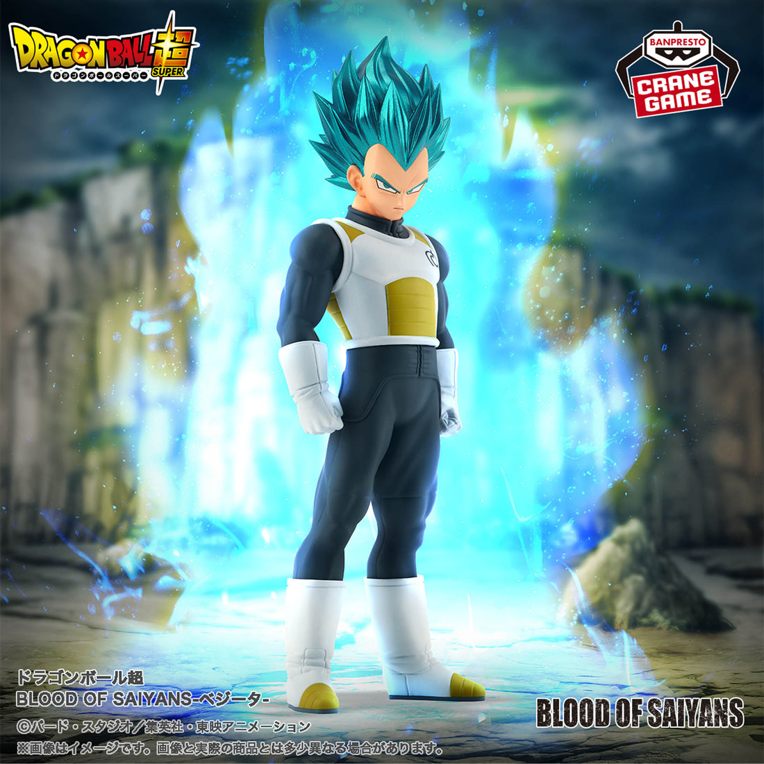 Banpresto Crane Game Dragon Ball Super Vegeta BLOOD OF SAIYANS Figure main product photo