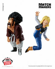 Banpresto Crane Game Dragon Ball Z Android 18 VS Mr. Satan VS Mighty Mask Match Makers Figure alternate product photo 2