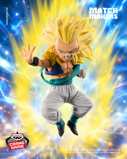 Banpresto Crane Game Dragon Ball Z Super Saiyan 3 Gotenks VS Majin Buu Match Makers Figure main product photo