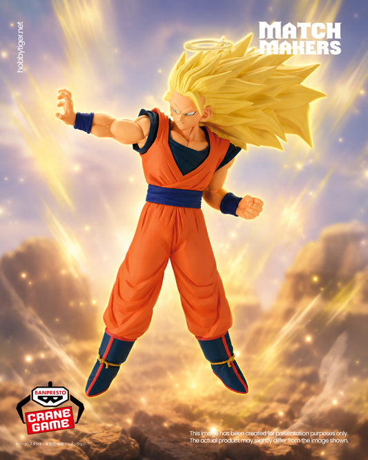 Banpresto Crane Game Dragon Ball Z Super Saiyan 3 Son Goku VS Majin Buu Match Makers Figure main product photo
