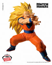 Banpresto Crane Game Dragon Ball Z Super Saiyan 3 Son Goku VS Majin Buu Pure Match Makers Figure alternate product photo 2