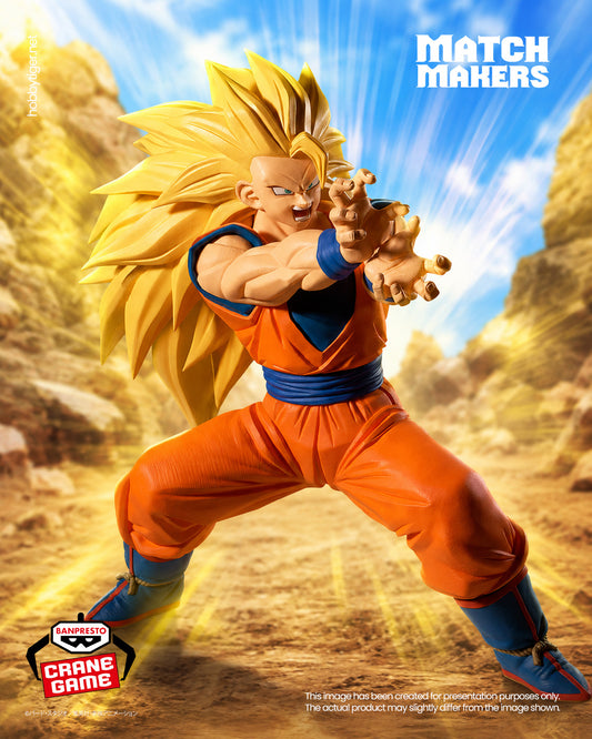 Banpresto Crane Game Dragon Ball Z Super Saiyan 3 Son Goku VS Majin Buu Pure Match Makers Figure main product photo