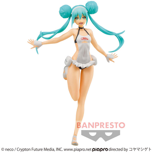Banpresto Crane Game Hatsune Miku Racing Miku 2022 Tropical Maid Figure main product photo