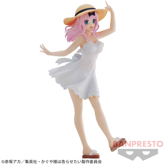 Banpresto Crane Game Kaguya-sama: Love Is War Chika Fujiwara Seaside Version Kyunties Figure main product photo