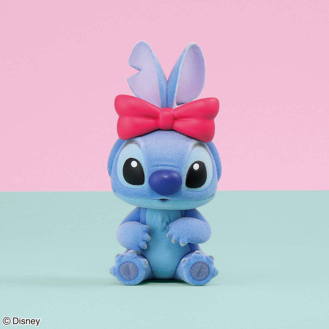 Banpresto Crane Game Lilo & Stitch Stitch with Bow Fluffy Puffy Figure main product photo