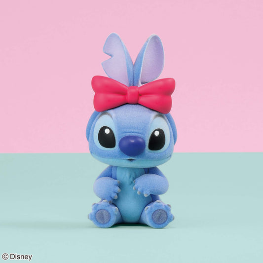 Banpresto Crane Game Lilo & Stitch Stitch with Bow Fluffy Puffy Figure main product photo