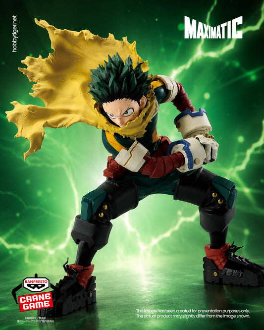 Banpresto Crane Game My Hero Academia Izuku Midoriya Maximatic Figure main product photo