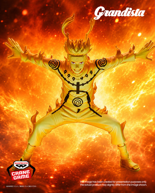 Banpresto Crane Game Naruto Shippuden Naruto Uzumaki II Grandista Figure main product photo