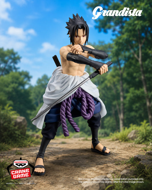 Banpresto Crane Game Naruto Shippuden Sasuke Uchiha Grandista Figure main product photo