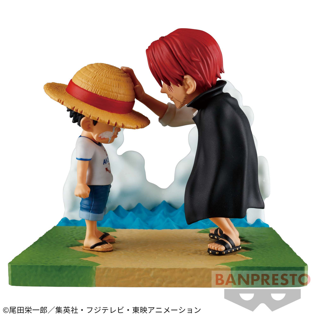 Banpresto Crane Game One Piece Monkey D. Luffy & Shanks Log Stories World Collectable Figure main product photo