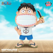 Banpresto Crane Game One Piece Monkey D. Luffy I'm Not Just Playing Around Big SOFVIMATES Figure main product photo