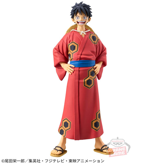 Banpresto Crane Game One Piece Monkey D. Luffy Wano Yukata DXF THE GRANDLINE SERIES Figure main product photo