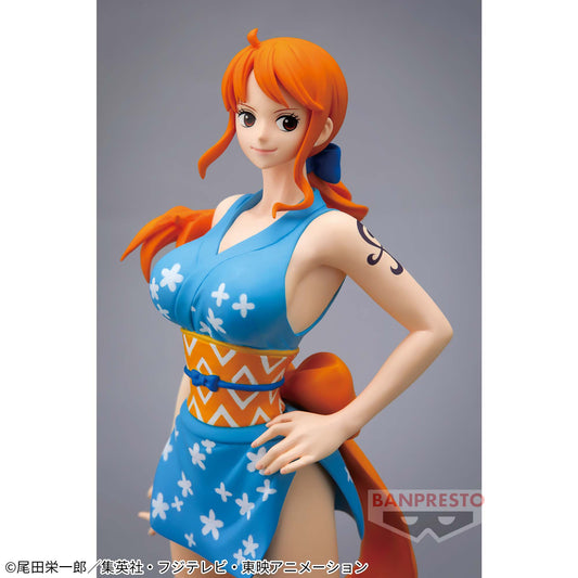 Banpresto Crane Game One Piece Nami Wano Country Blue Ver. GLITTER&GLAMOURS Figure main product photo