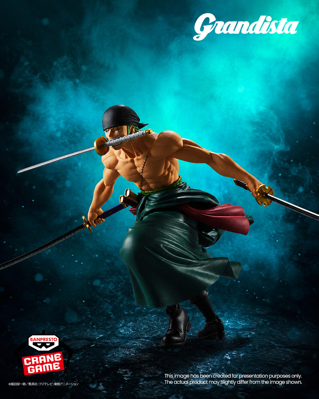 Banpresto Crane Game One Piece Roronoa Zoro II Grandista Figure main product photo