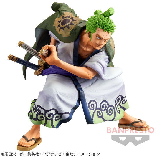 Banpresto Crane Game One Piece Roronoa Zoro Wano Country KING OF ARTIST Figure main product photo