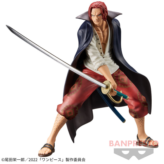 Banpresto Crane Game One Piece Shanks Film Red DXF Posing Figure main product photo