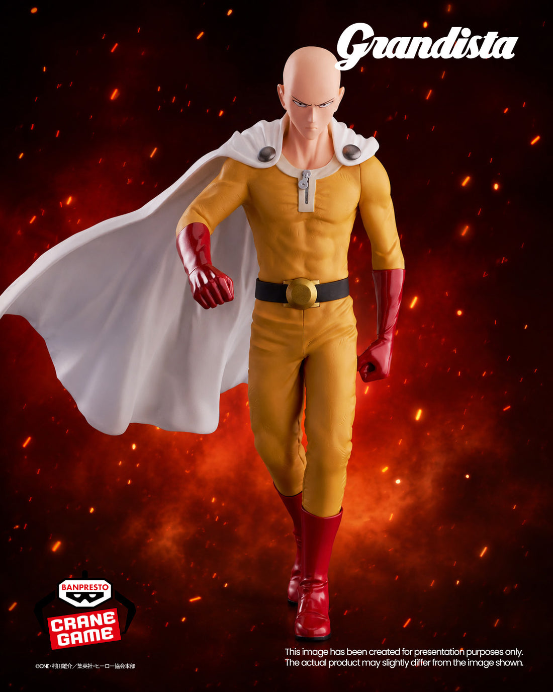 Banpresto Crane Game One-Punch Man Saitama Grandista Figure main product photo