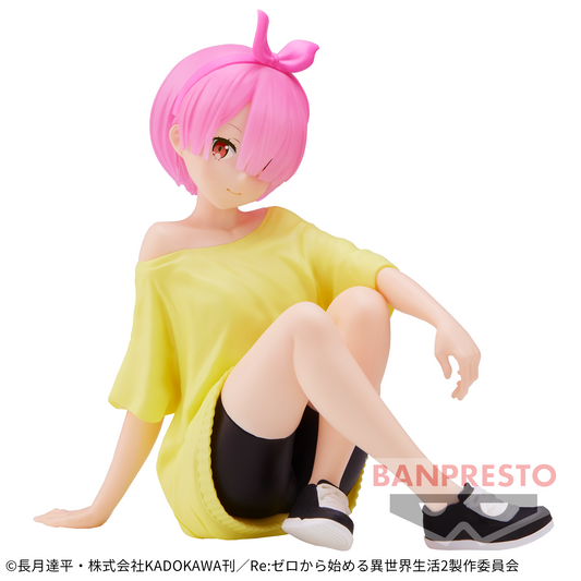Banpresto Crane Game Re:Zero - Starting Life in Another World Ram Training Style Version Relax time Figure main product photo
