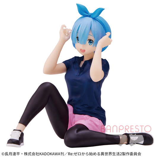 Banpresto Crane Game Re:Zero - Starting Life in Another World Rem Training Style Version Relax time Figure main product photo
