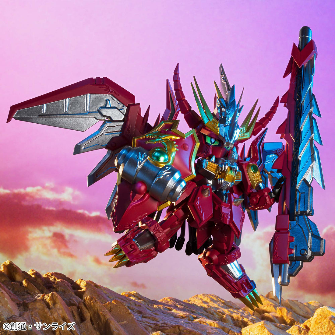 Banpresto Crane Game SD Gundam Red Lander Dragon Knight Koukyoku Busou Figure alternate product photo 3