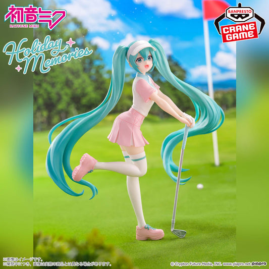 Banpresto Crane Game Vocaloid Hatsune Miku Golf Holiday Memories Figure main product photo