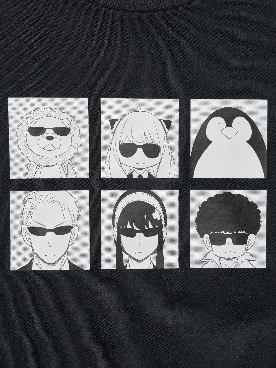 UNIQLO Manga UT Shueisha 100th Spy x Family Forger Family T-Shirt - Black official UNIQLO product photo 07
