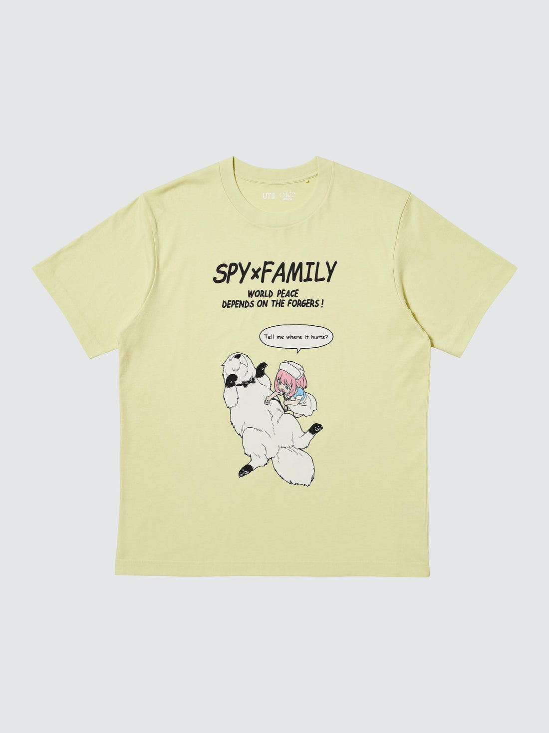 UNIQLO Manga UT Shueisha 100th Spy x Family Anya & Bond T-Shirt - Yellow official UNIQLO product photo 05