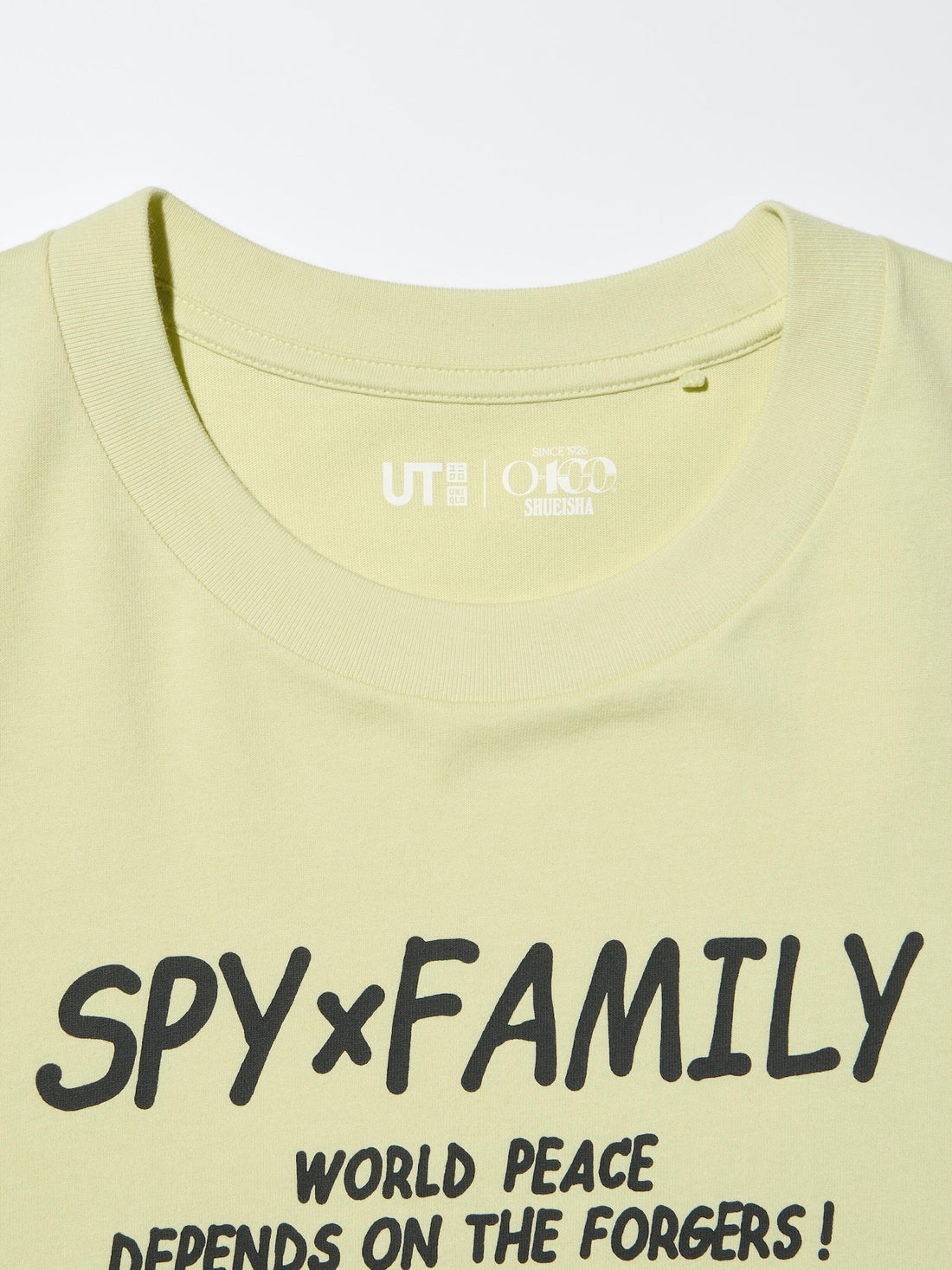 UNIQLO Manga UT Shueisha 100th Spy x Family Anya & Bond T-Shirt - Yellow official UNIQLO product photo 06