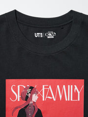 UNIQLO Manga UT Shueisha 100th Spy x Family Yor T-Shirt - Black official UNIQLO product photo 06