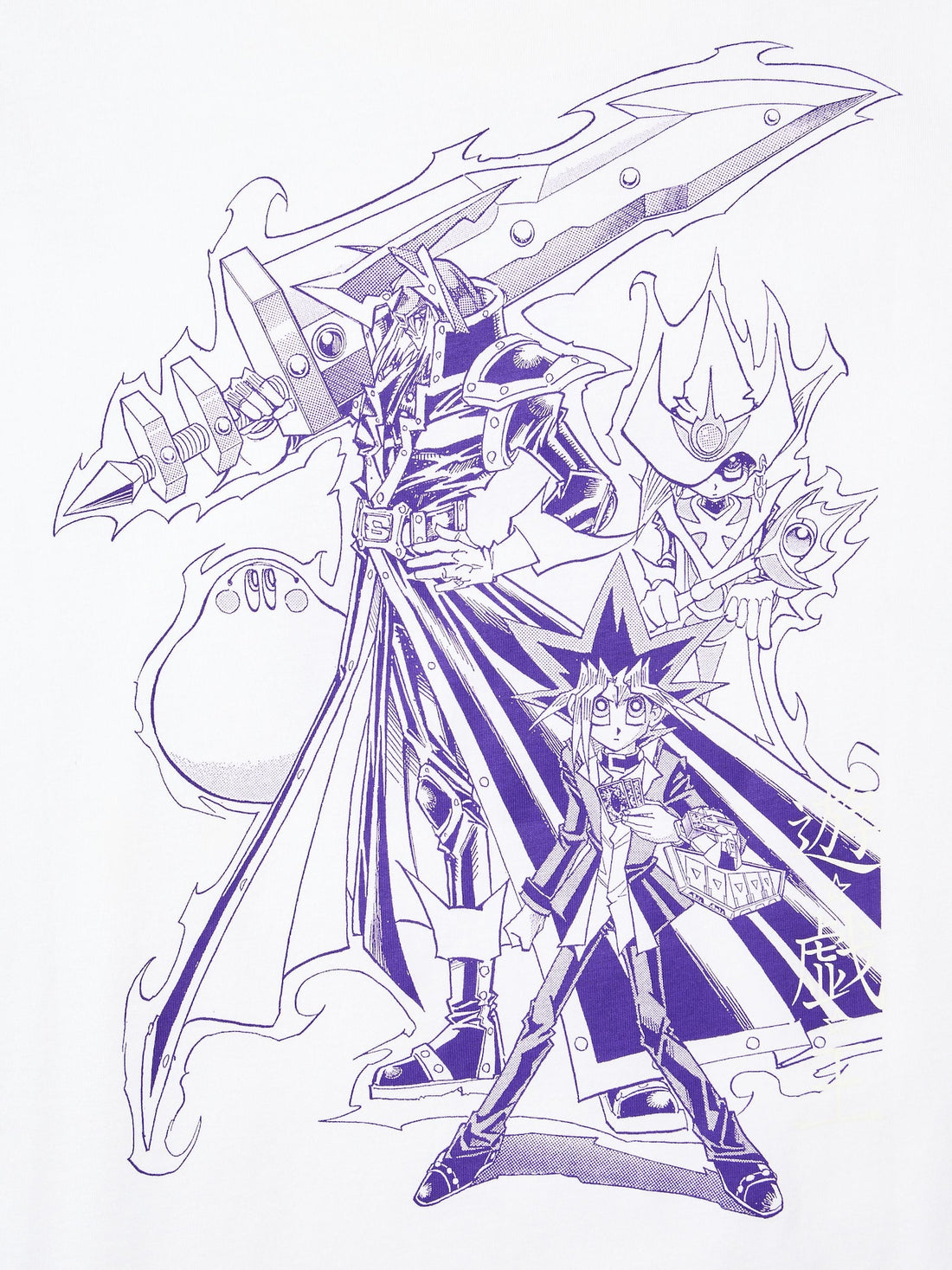 UNIQLO Manga UT Shueisha 100th Yu-Gi-Oh! Yugi & Monsters T-Shirt - White official UNIQLO product photo 09