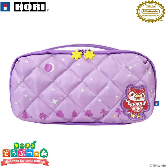 Nintendo Switch 2 Animal Crossing Quilted Medium Pouch - Celeste and a Starry Night - official HORI product image