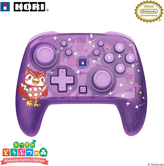Nintendo Switch 2 Animal Crossing Wireless HORIPAD TURBO - Celeste and a Starry Night - official HORI product image