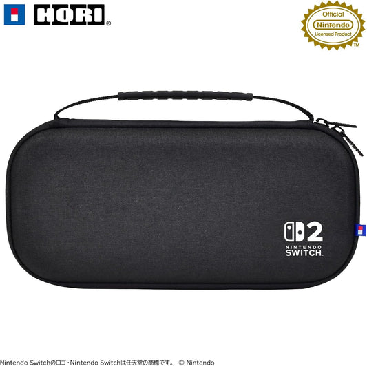 Nintendo Switch 2 HORI Slim Hard Pouch Plus - Black - official HORI product image
