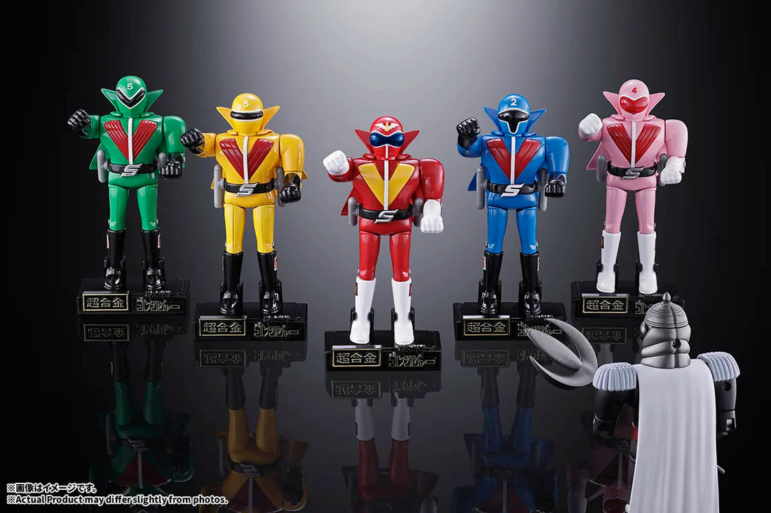 Chogokin Himitsu Sentai Gorenger Six-Figure Set - product view 4