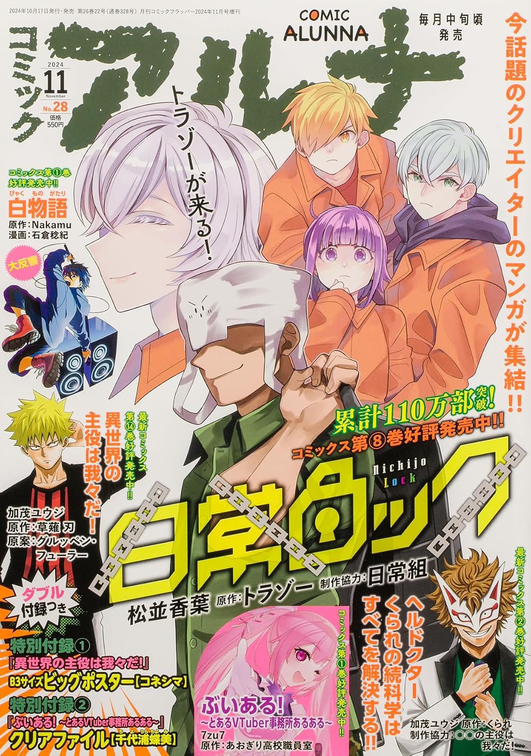 Comic Alunna No. 28 - November 2024 - Nichijou Lock cover