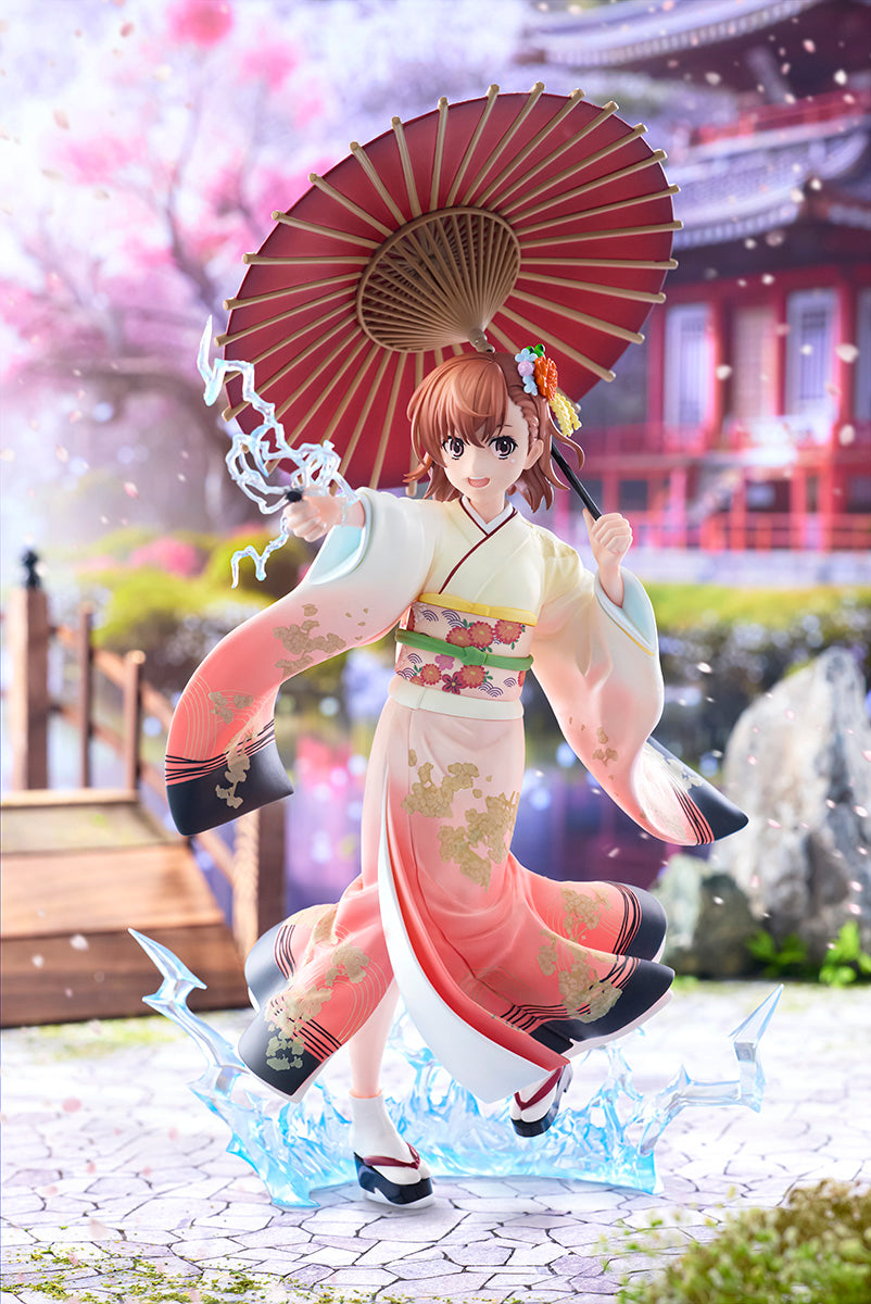 A Certain Scientific Railgun T Mikoto Misaka Furisode Ver. 1/7 Scale Figure KADOKAWA Special Set - product view 1