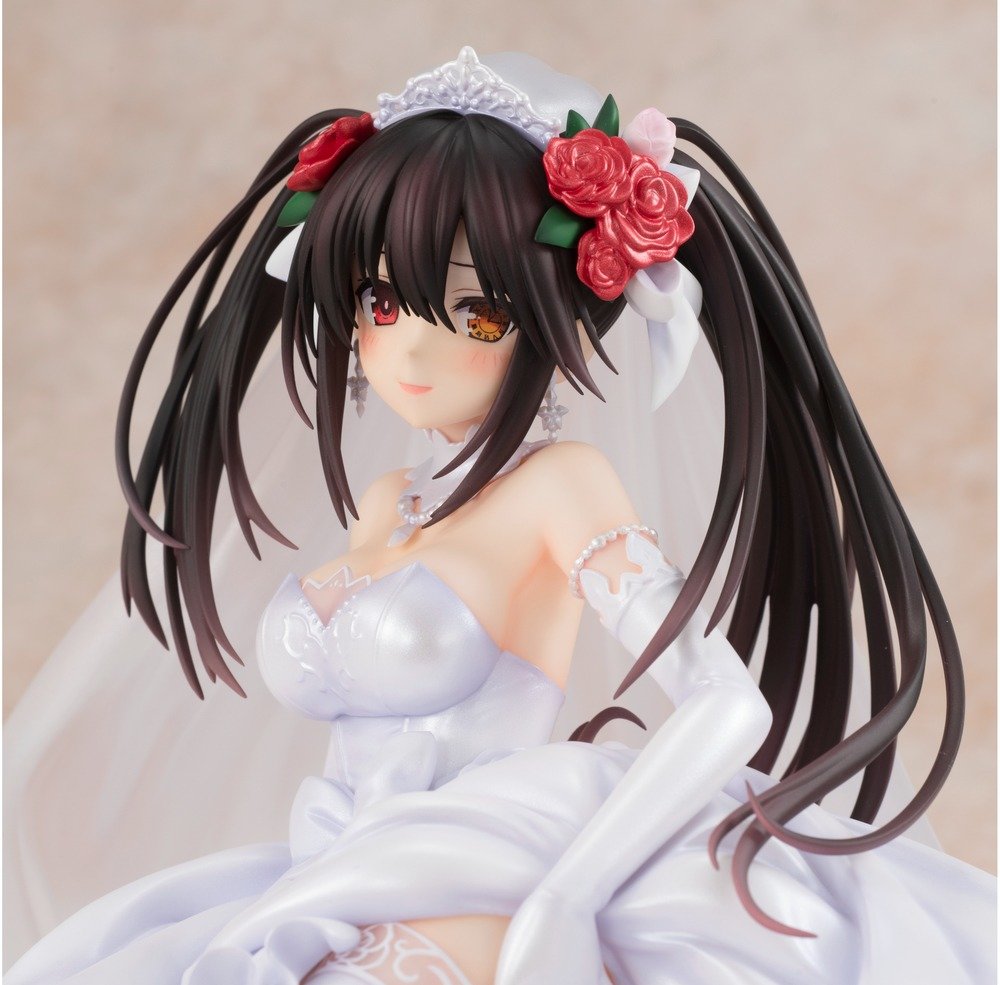 Date A Live Kurumi Tokisaki Light Novel Wedding Dress Ver. 1/7 Scale Figure 3D Crystal Special Pack - product view 5