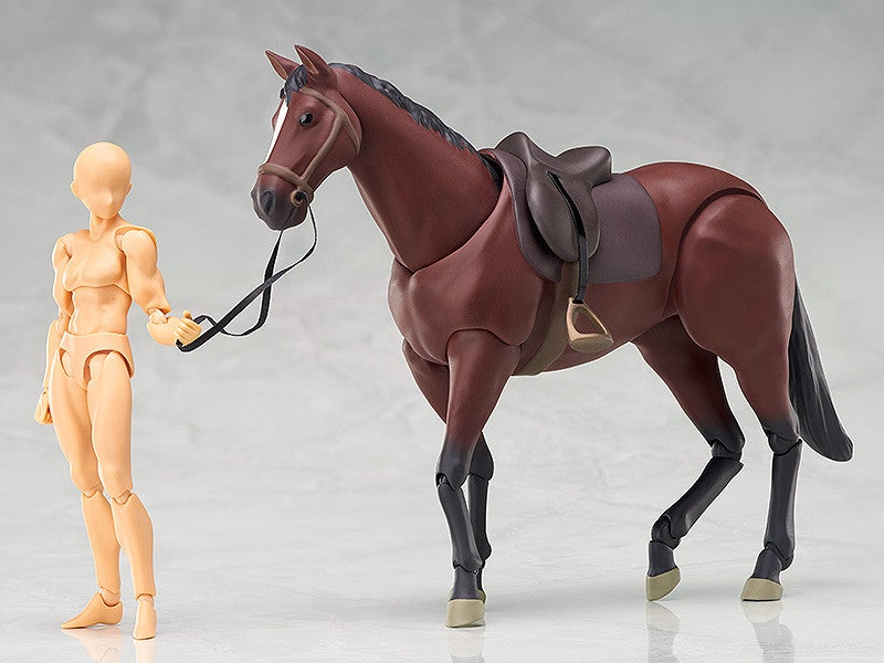 Max Factory figma 246a Horse (Chestnut) Action Figure official product photo