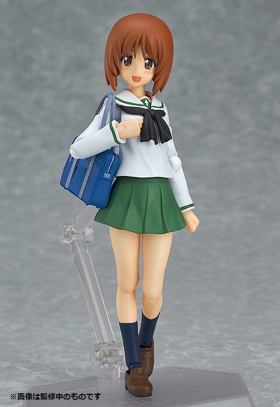 Max Factory figma 277 Girls und Panzer Miho Nishizumi: School Uniform Ver. Action Figure official product photo